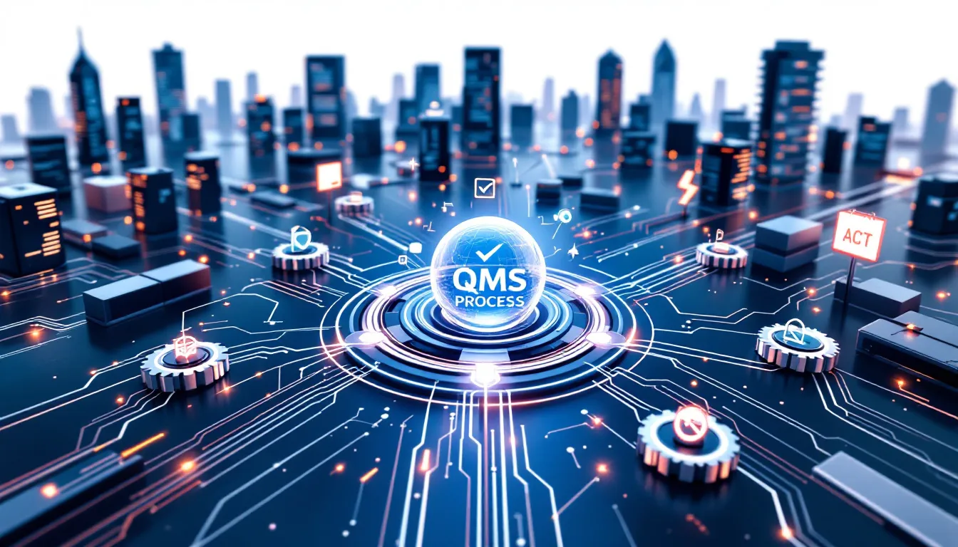 An overview of a quality management system audit process.