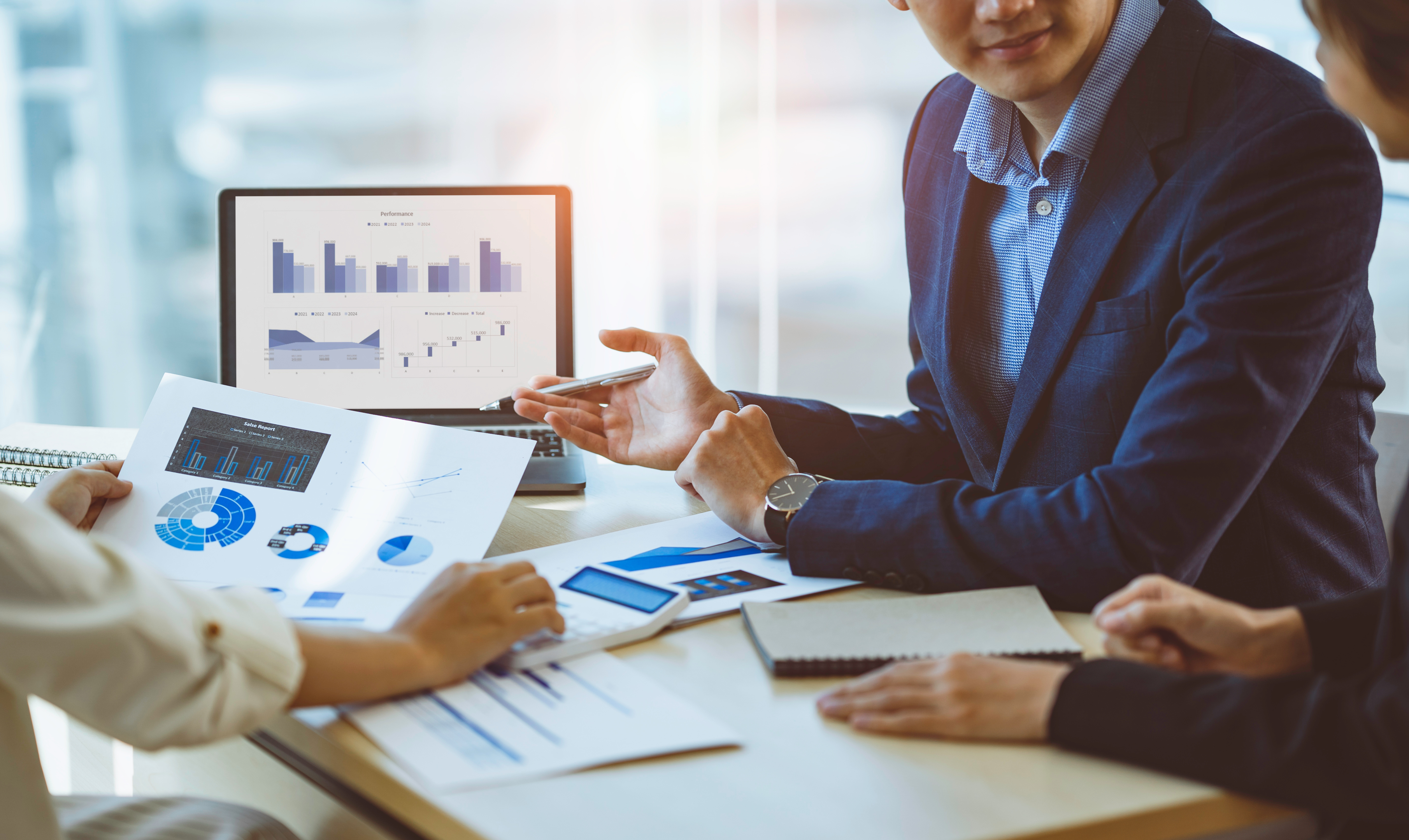 An image showcasing the success of venture capitalist through a graph and chart analysis.